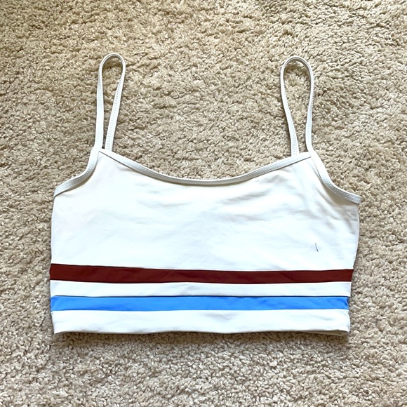 l*space Other - L*SPACE White Stripe Bikini Top
